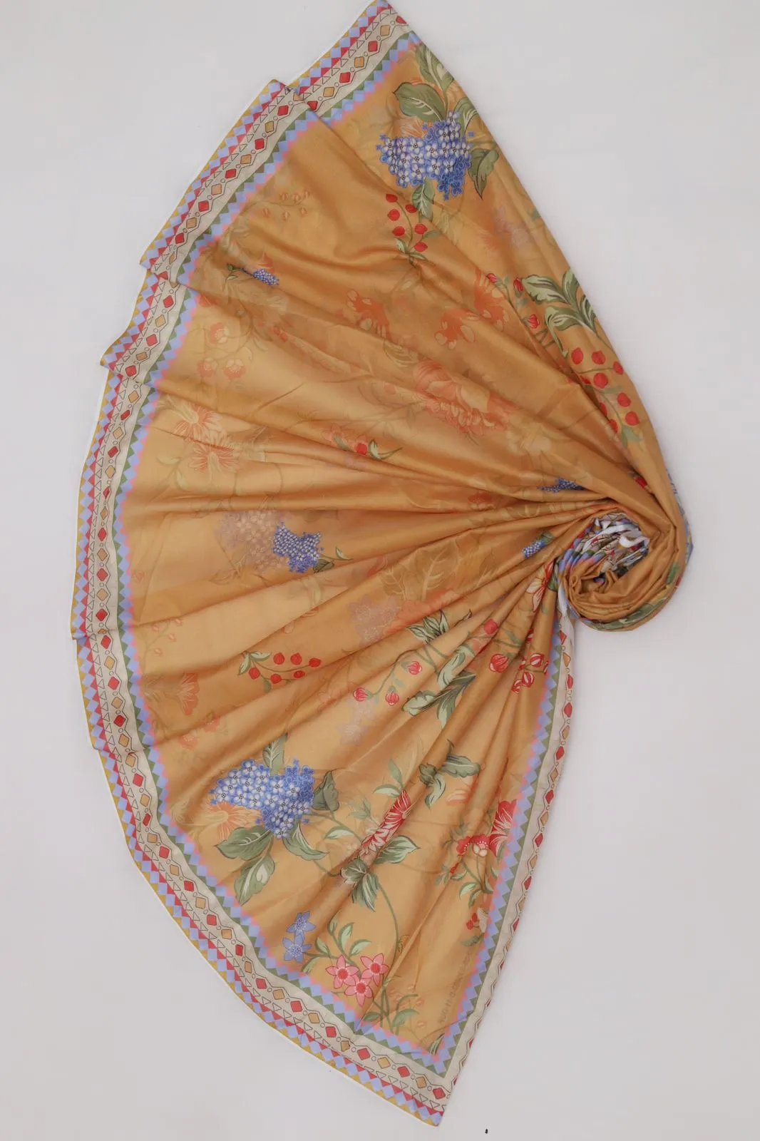 Printed Lawn Embroidered 3PC Suit (7)