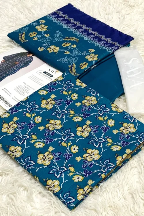 Saya Lawn 3PC Collection 2026 | Original Printed Lawn Suit for Women