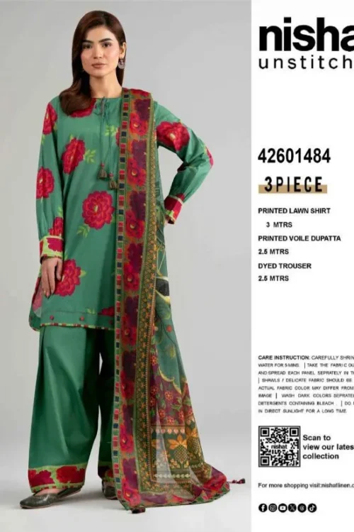 Unstitched Digital Printed Lawn 3PC Collection Latest Volume 2026