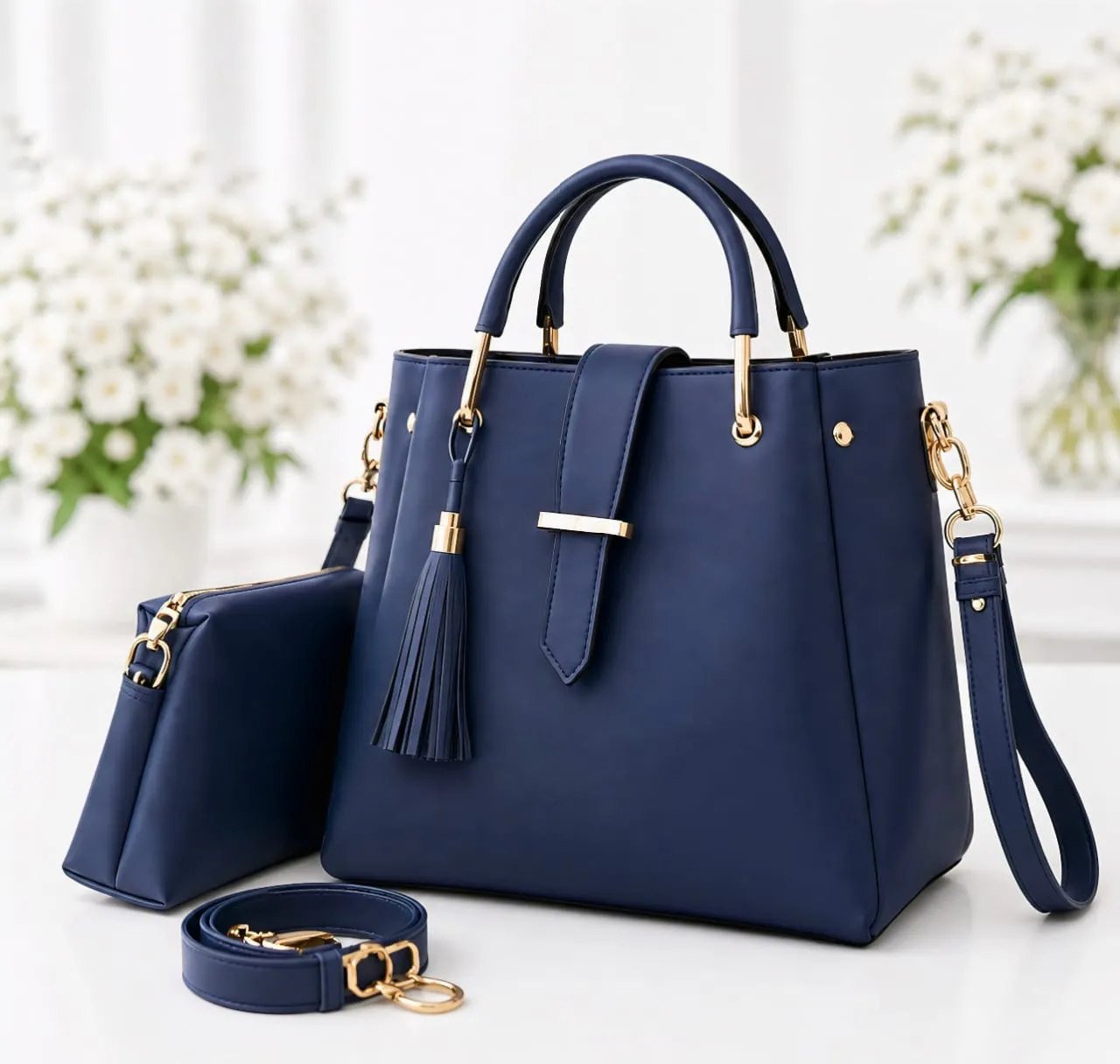 Synthetic Soft Leather Shoulder Bag for Womens