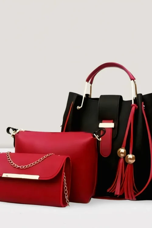 3 Piece Ladies Handbag Set, Stylish Shoulder Bags Collection for Women
