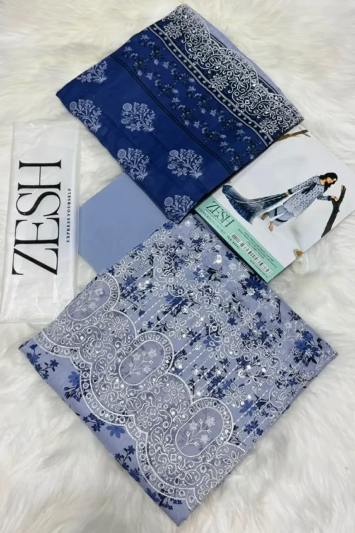 ZESH Summer Collection 2026 Embroidered Lawn 3PC Suit
