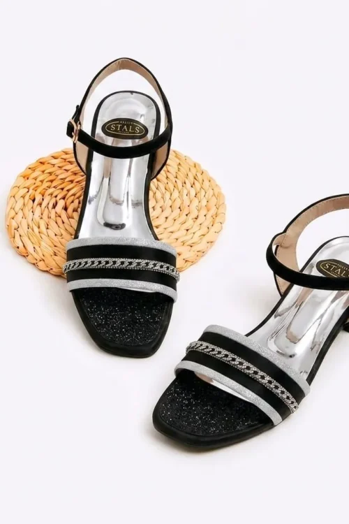 Ladies Low Heel Sandals Stylish Footwear Collection